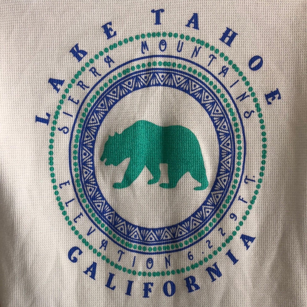 Lake Tahoe thermal TShirt size: small - Picture 4 of 6